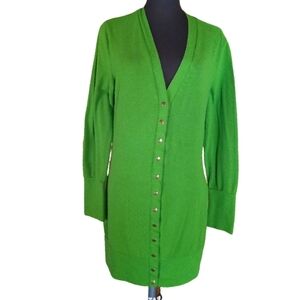 Kelly Green Long Cardigan (0701)